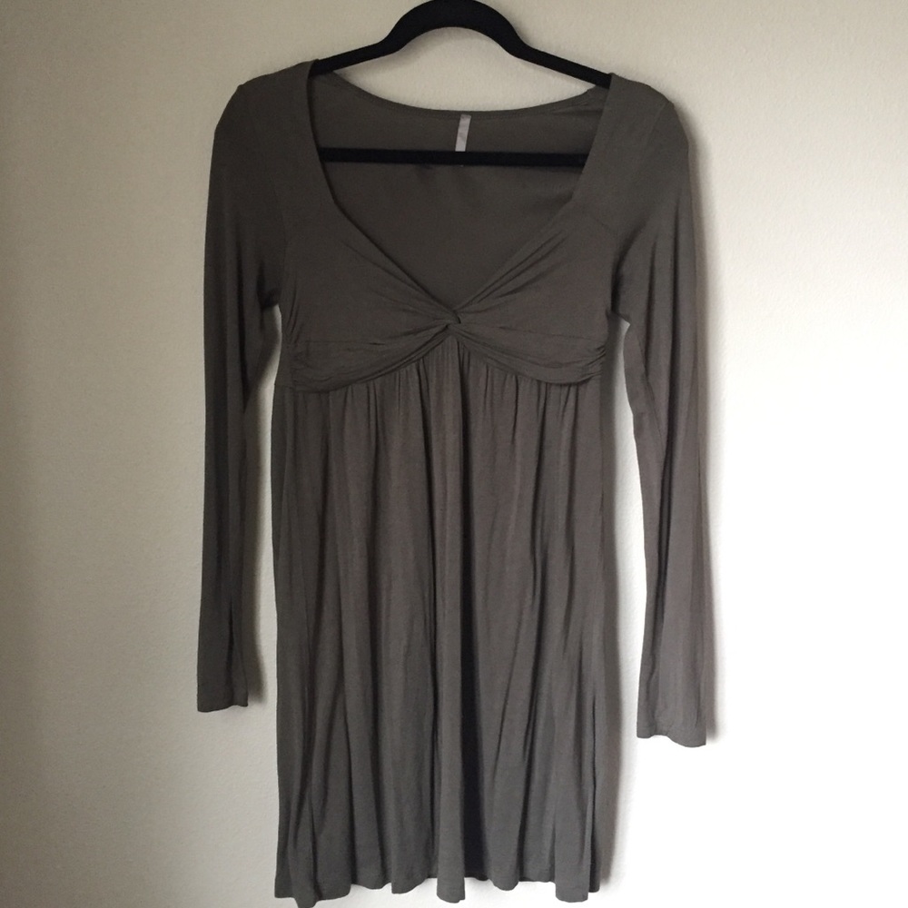 Army Green long sleeve dress
